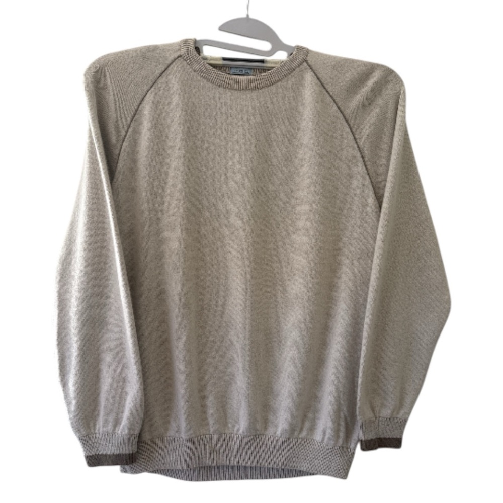 Malo Men's Light Gray Crewneck Sweater Sz: 3XL